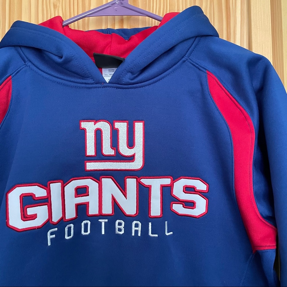 NFL Team Apparel L NY Giants Football Hoodie